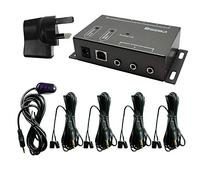 SZBJ Ripetitore IR, ripetitore remoto IR, kit extender telecomando a infrarossi BD108, quattro emettitori IR a doppia testa