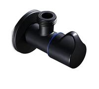 SZBTQMUW Bakicth Valvola di riempimento ad Angolo for Bagno Cucina in Acciaio Inossidabile Nero Accessori Caldi Freddi Standard G1/2 filettato 1 Pezzo(Cold Valve-A)