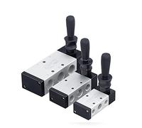 SZBTQMUW Maniglia Manuale Chiave Interruttore della valvola dell'Aria 4H210-08 4H310-10 4H410-15 Controllo Pneumatico 2 Posizioni 5 Porte Tiro di retromarcia 1/4 '' 1 pz(4h210-08,with 10mm Fitting)