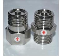 SZBTQMUW Valvola 1/2 "BSP NPT Filettatura Maschio Femmina in Acciaio Inossidabile 304 di Non Ritorno Unidirezionale Sanitaria Resistente alle Alte Temperature(BSP Male to Male)