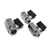 SZBTQMUW Valvola a Sfera in Ottone 1/8 quot; 1/4 Citazione; 3/8 1/2 virgoletta; di intercettazione Olio Gas Acqua Mini compressore filettato BSP da Maschio a Femmina 1 Pezzo(Male To Female,0.5 inch)