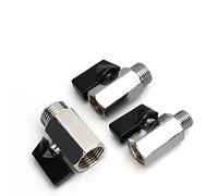 SZBTQMUW Valvola a Sfera in Ottone 1/8 quot; 1/4quot; 3/8 cit; 1/2quot; di intercettazione Olio Gas Acqua Mini compressore filettato BSP da Maschio a Femmina 1 Pezzo(Female To Female,0.25 inch)