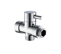 SZBTQMUW Valvola ad Angolo for Bagno a Doppia Uscita in Rame G1/2 for soffione Doccia Lavandino for lavabo Scaldabagno Bidet Spruzzatore 1 pz(Angle Valve)