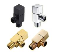 SZBTQMUW Valvola di Riempimento G1/2quot; Adattatore in Ottone Accessori for Doccia da Bagno Deviatore Acqua a 3 Vie Nero/Argento/Oro 1 Pezzo(Silver)
