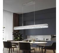 szcflaghip Moderna Lampada a Sospensione a LED per Tavolo da Pranzo Lunga 120cm Dimmerabile Illuminazione a Sospensione a LED per Isola Cucina Lussuosa Plafoniera per Sala da Pranzo e Ufficio