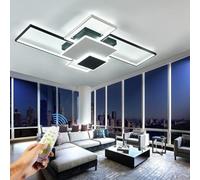 szcflaghip Plafoniera LED Soffitto Moderna Dimmerabile Plafoniera LED Soffitto con Telecomando 3000K-6500K Lampadario Led Soffitto in Acrilico per Sala da Pranzo Soggiorno L110cm