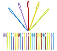 SZCXDKJ - 30 aghi da cucito in plastica colorati, aghi da 9 cm per bambini, per lavoretti creativi e progetti di cucito