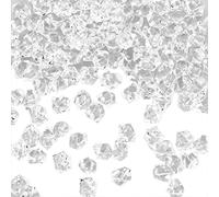 SZCXDKJ Set di 200 Cubetti di Ghiaccio Finti in Plastica Acrilica Trasparente, per Decorazione Domestica, Matrimoni E Decorazione di Vasi