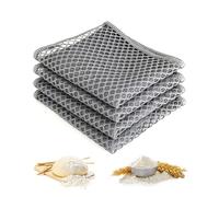 SZEBISOA Set da 4 Stracci Cucina (30 × 30 cm) - Panni da cucina resistenti in tessuto poliammide poliestere, ideali come accessori per panificazione e per rimuovere i residui di impasto