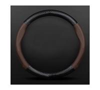 SZELL Volante Coprivolante per Mini One per JCW per Countryman per Cooper F55 F56 R60 per Cabrio per Works R59 Coprivolante Automatico in Fibra Carbonio Copertura di Volante (Colore : O Brown)