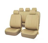 SZFCL 9 Pezzi Auto Set Coprisedili per Mercedes-Benz GLK 2008-2013, Cuscino del Sedile Traspirante Impermeabile Antiscivolo Copri Sedili Auto,Beige