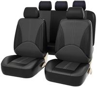 SZFCL 9 Pezzi Auto Set Coprisedili per Mercedes-Benz GLK 2008-2013, Cuscino del Sedile Traspirante Impermeabile Antiscivolo Copri Sedili Auto,Black-Grey