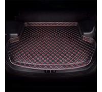 SZFCL Auto Bagagliaio Pelle Tappetino per Volkswagen VW Taigo/Taigo R-Line SUV Crossover, AntiGraffio Auto Copri Baule Protezione Tappetini Accessories,Black-Red-1