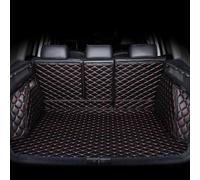 SZFCL Piena Copertura Auto Bagagliaio Pelle Tappetino per Mercedes Benz GLA H247 AMG GLA 35 45 4MATIC 2020-2025, AntiGraffio Auto Copri Baule Protezione Tappetini Accessories,Black-Red