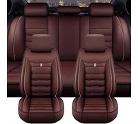 SZFCL Set Coprisedili Auto per Volvo XC60 XC 60 2009-2013 2014 2015 2016 2017 2018 2019 2020, Copri-Sedile Pelle Copri Sedili Impermeabile Coprisedile Anteriori Posteriori Accessori,Coffee