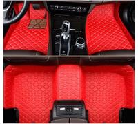SZFCL Tappetini Auto Personalizzati per Suzuki Kizashi 2009 2010 2011 2012 2013 2014, Antiusura Pelle Tappetino Completo Mat Set Auto Pavimento Protezione,Red
