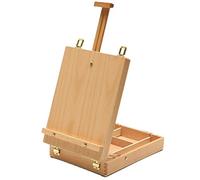SZFY-TAIOW Cavalletto da tavolo, custodia per pittura a olio portatile da tavolo, cavalletto a scatola, cavalletto multifunzionale, ideale per schizzi in movimento, pittura a olio
