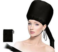 SZHS Casco Cuffia Asciuga Capelli Portatile, Universale, Con Cappuccio Elastico Regolabile, Adatta per Acconciature da Donna e da Ragazza (Blu)