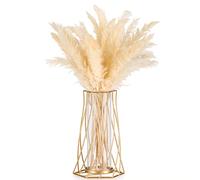 Sziqiqi Oro Metallo Vaso per Fiori e Orchidee - Moderno ed Elegante Geometrico per Tulipani, Interno, Tavolo, Casa, Bagno, Soggiorno, Mensole, Ufficio, Camera, Camino