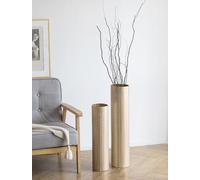 Sziqiqi Vaso da Terra Alto Oro: Vasi Alti Extra Grandi Per Soggiorno 70/55 cm - Metallo Vaso da Pavimento Giganti Alti Set di 2 per Camera da Letto Ufficio Corridoio