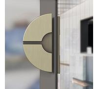 SZITW Maniglia per Porta in Vetro Rotonda per impieghi gravosi, Maniglia Push-Pull in Metallo a Doppia Faccia per Ufficio e Sale riunioni, Maniglie per Porte scorrevoli in Bronzo da 60 cm