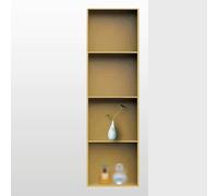 SZITW Mensole per Doccia in Acciaio Inossidabile Dorato - Mensole da Parete per Shampoo e Prodotti Essenziali per Il Bagno - Mensole Integrate per Bagno Turco, Soggiorno e Camera da Letto - 3