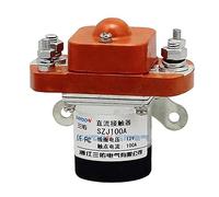 SZJ-100A Contattore CC 100A SZJ-100A MZJ-100A Relè di potenza 12V 24V 36V 48V 60V 72V for carrelli elevatori elettrici a batteria for auto(Coli voltage 36VDC)