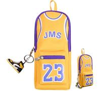 SZJFYMQ Astuccio per giocatore di pallacanestro, basket star player Astuccio Portapenne Doppia cerniera,Il nero 23. Forniture de Scuola e Ufficio Basketball di Cancelleria (21 * 10 * 8cm)