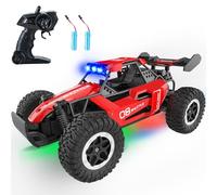 SZJJX Macchina Telecomandata per Bambini 3 4 5 6 7+, 2.4Ghz 20KM/H Macchina Radiocomandata con luci a LED,Monster Truck 2WD,Macchinine per Bambine e Ragazzi,Regali di Natale e compleanno - Rosso