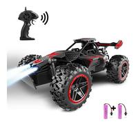 SZJJX Macchina Telecomandata per Bambini con Luce,15+KM/H 2.4Ghz Macchina Radiocomandata,Macchinine per Bambini,Natale Compleanno Giocattoli Giochi Regalo per Bambina Bambino 3 4 5 6 7 Anni NeroRosso