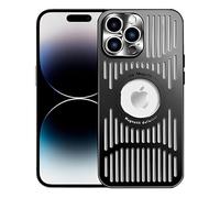 SZJLDS Cover ultra sottile per iPhone 15 Pro da 6,1", compatibile con MagSafe, lega di alluminio a dissipazione del calore, resistente ai graffi, protezione militare (nero)