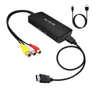 SZJUNXIAO Adattatore AV a HDMI Full HD, RCA a HDMI, Uscita Video e Audio per HDTV, Monitor, Proiettore, STB, VHS, PS3, Sky, Blu-ray, Lettore DVD