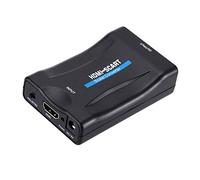 SZJUNXIAO Adattatore Hdmi Scart Convertitore HDMI a SCART Adattatore Converter 1080P Hdmi to Scart Adattatore di Formato NTSC/PAL Video HDMI Uscita SCART per SKY HD Blu-Ray Lettore HDTV STB VHS