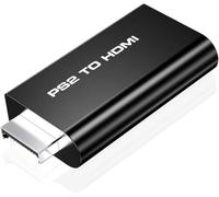 SZJUNXIAO Convertitore da PS2 a HDMI Adattatore da PS2 a hdmi con jack audio per cuffie da 3,5 mm Adattatore da PS2 a HDMI per monitor HDTV HDmi PS2
