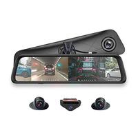 SZKJ 360 ° Panoramica 12 pollici Full Screen 4G Touch IPS Speciale Car Dash Cam Android 5.1 Specchietto retrovisore con GPS Bluetooth WiFi FHD 1080P 4CH Obiettivo Fotocamere