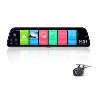 SZKJ D50 12 pollice Full screen 4G Touch IPS Car Dash Cam Rear View Android 8.1 Specchio con wifi GPS Navi Bluetooth musica Dual Lens FHD 1080P