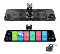 SZKJ D50A 12 pollici Schermo Intero 4G Touch IPS Speciale Car Dash Cam Vista Posteriore Android 8.1 Specchio con wifi GPS Navi Bluetooth musica Dual Lens FHD 1080P