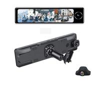 SZKJ E09P Specchietto retrovisore speciale per auto DVR da 10.88 pollici 4G Touch IPS con telecamere 3CH per taxi Uber Android8.1