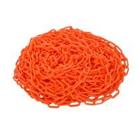 szkoo Catena di chiusura a catena, 30,5 m, arancione, in plastica, per sicurezza di allarme, controllo umano, traffico, linea di coda
