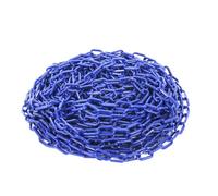 szkoo Catena di chiusura a catena, 30,5 m, blu, in plastica, per sicurezza di allarme, controllo umano, traffico, linea di coda