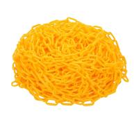 szkoo Catena di chiusura a catena, 61 m, gialla in plastica, per sicurezza di allarme, controllo umano, traffico, linea di coda