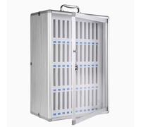 SZKTHD 12/24/36/48/60 slot, supporto per armadietto porta cellulari in lega di alluminio con maniglia, per aule, officine e palestre.(48)