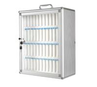 SZKTHD 6/12/24/36/48/60 slot, supporto per armadietto porta cellulari in lega di alluminio con maniglia, portatile, per aule, officine e palestre.(48)