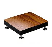 SZKTHD Mobiletto HiFi Ripiano AV Supporto HiFi A 1 Ripiano Per Giradischi Ripiani Per Amplificatori AV giradischi decoder stampanti(Wood color,19 * 25cm)