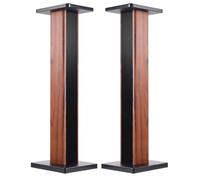 SZKTHD Supporti Per Diffusori Rack Per Audio Surround Scaffali Da Pavimento Supporti Per Diffusori Multiformato Rack Hi-Fi In Legno Design Versatile E Minimalista Adatto Per(Brown-B,30cm/11.8inches)