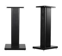 SZKTHD Supporti Per Diffusori Supporti Audio Supporti Per Diffusori Surround Da Pavimento In Legno Supporti Da Scaffale Hi-Fi In Legno Riempibili Con Sabbia Design Versatile(Black,40cm/15.7 inches)