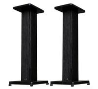 SZKTHD Supporti Professionali Per Diffusori In Legno Massello Supporti Acustici Per Diffusori Supporti Per Rack Audio Surround Design Versatile E Minimalista Adatti Per Studi(Black,30cm/11.8inches)
