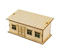 SZLIFE 1/64 1/60 Miniatura Casa in Legno Decorazione Creativa Hobby Giocattolo Modello di Costruzione Architettura Scena per Regalo Paesaggio Layout Diorama, Style C