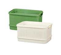SZLIFE 2 PCS germogli Vassoio Vassoio Multiuso con coperchi Kit di Crescita Riutilizzabile Contenitore Che germoglia per casa Giardino Interno