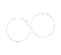 SZLIFE 2 pezzi di cerchi floreali in metallo, anelli in metallo per artigianato, eleganti anelli per ghirlande, cerchi per decorazioni da parete per feste, Oro Rosa